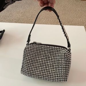 Alexander Wang Rhinestone Mesh Pouch